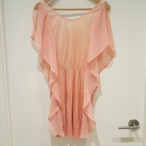 Peach/pink vintage style dress